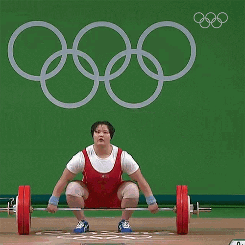 Weightlifting Kim Kuk Hyang GIF