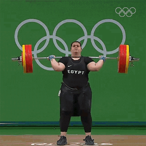 Weightlifting Shaimaa Haridy GIF