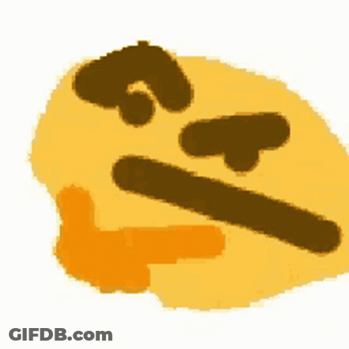 Weird Angry Thinking Emoji GIF