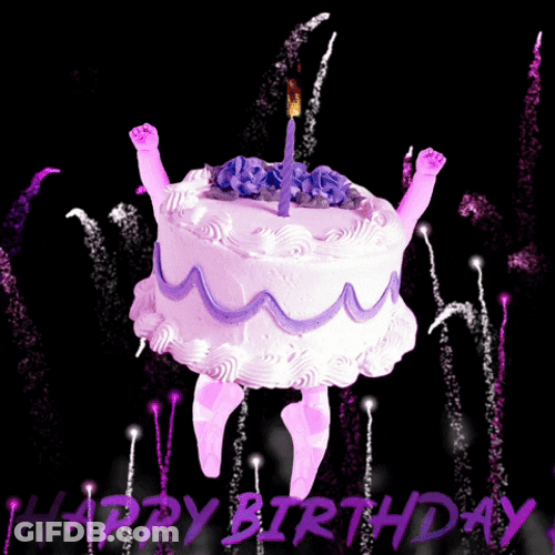 Weird Ballet Dancing Birthday Cake Design GIF