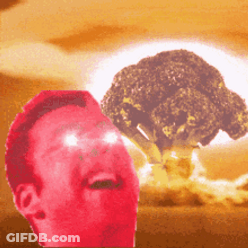 Weird Broccoli Explosion GIF