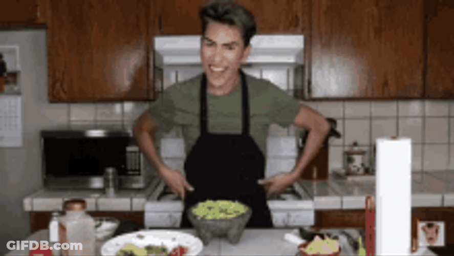 Weird Dance While Cooking GIF