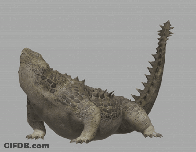 Weird Dancing Lizard Godzilla GIF
