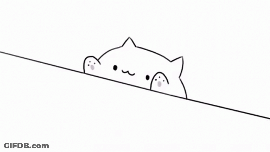Weird Face Bongo Cat Smashing GIF