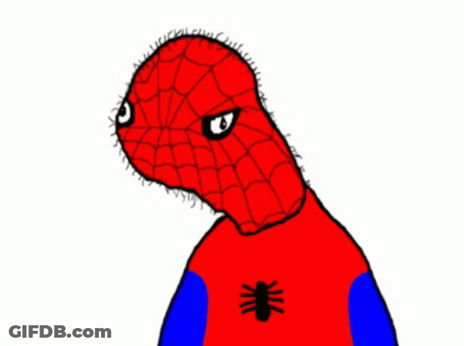 Weird Face Of Spider Man Meme GIF