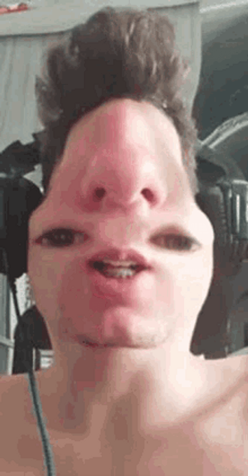 Weird Funny Face Tongue GIF