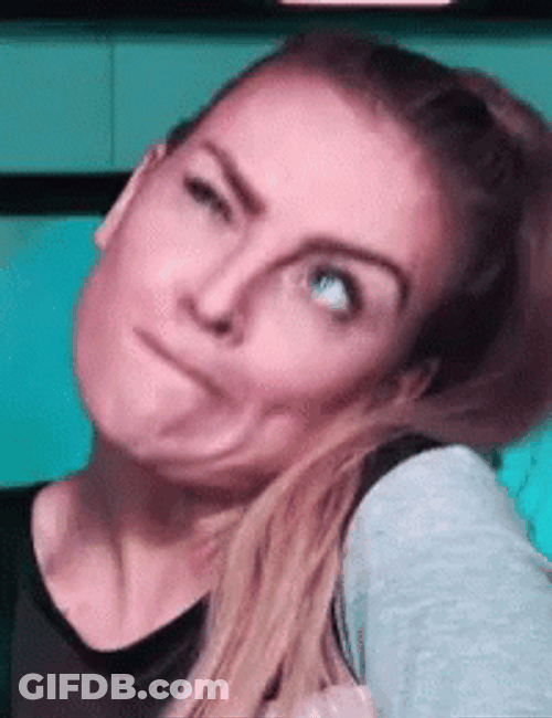 Weird Girl Crazy Eyes Tongue Out GIF