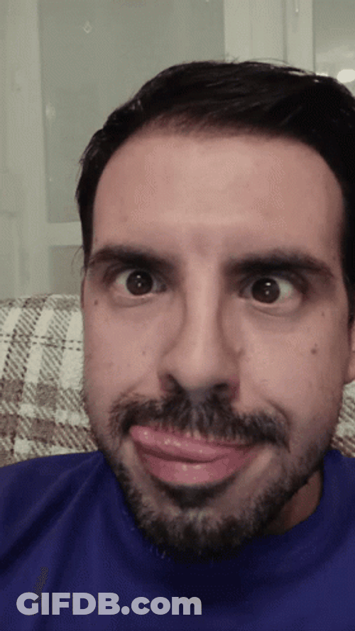 Weird Guy Crazy Eyes GIF