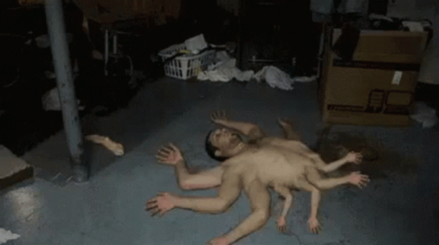 Weird Human Spiderman GIF