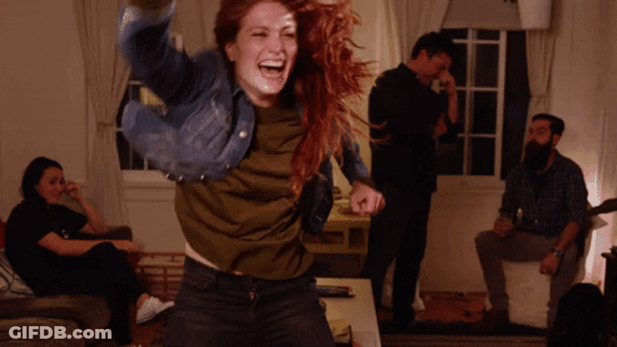 Weird Lady Bad Dancing GIF
