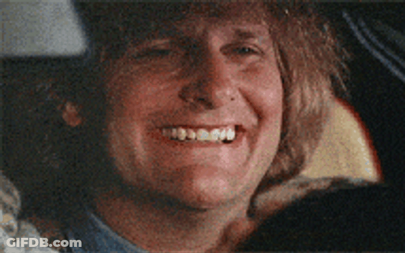 Weird Man Driving To Dumb And Dumber Bathroom GIF