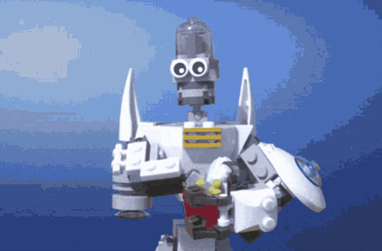 Weird Robot Eating Popcorn GIF
