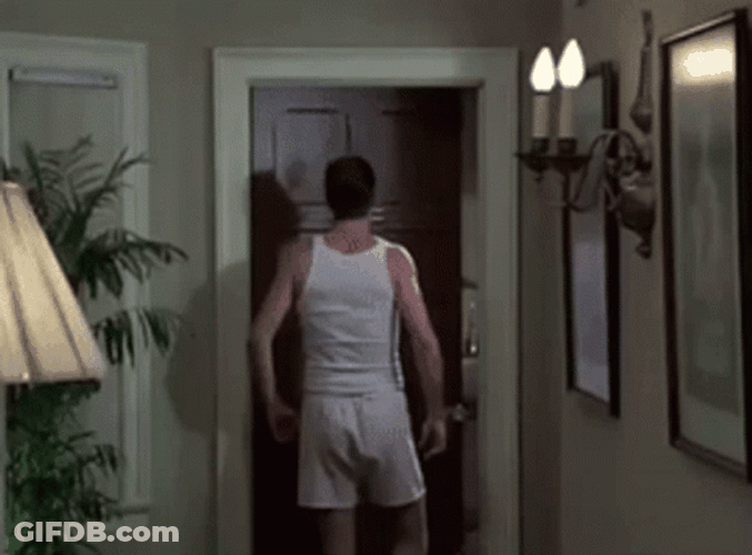 Weird Science Elbow Open Door GIF