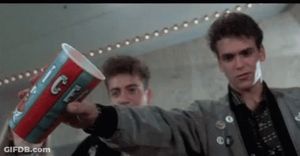 Weird Science Food Drop GIF