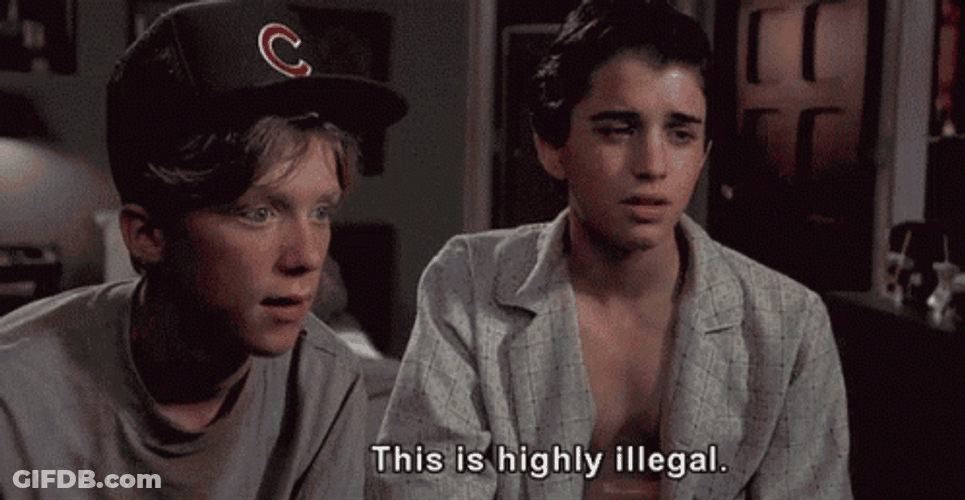 Weird Science Highly Illegal GIF