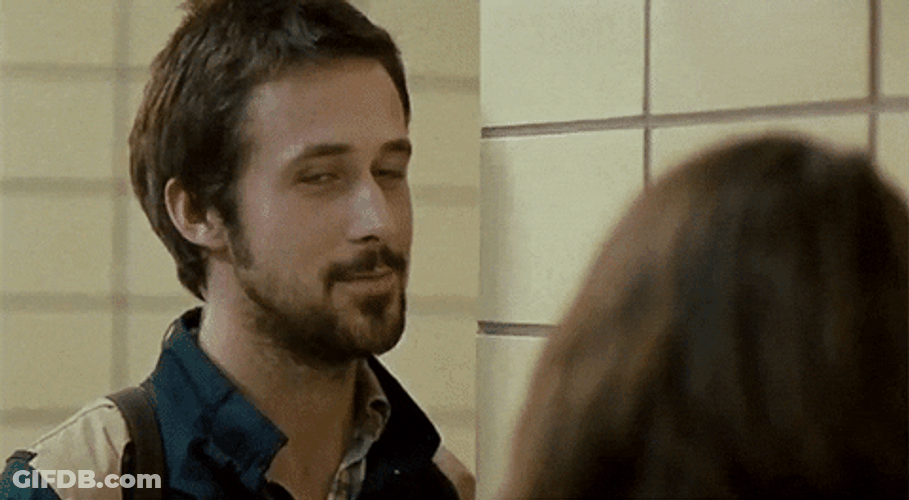 Weird Smile Of Ryan Gosling GIF