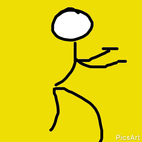 Weird Stickman Stop Motion GIF