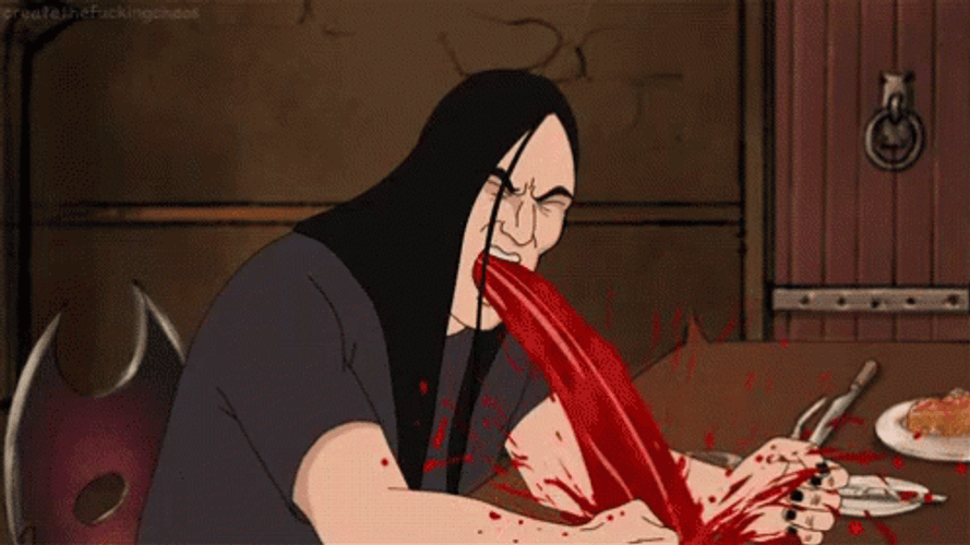 Weird Vomit Blood GIF