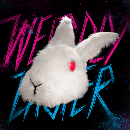 Weirdly Easter Spinning Bunny GIF