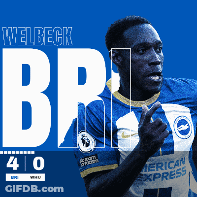 Welbeck Brighton Soccer Player GIF