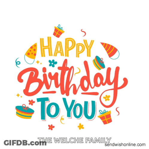 Welche Family Send Happy Birthday Card GIF