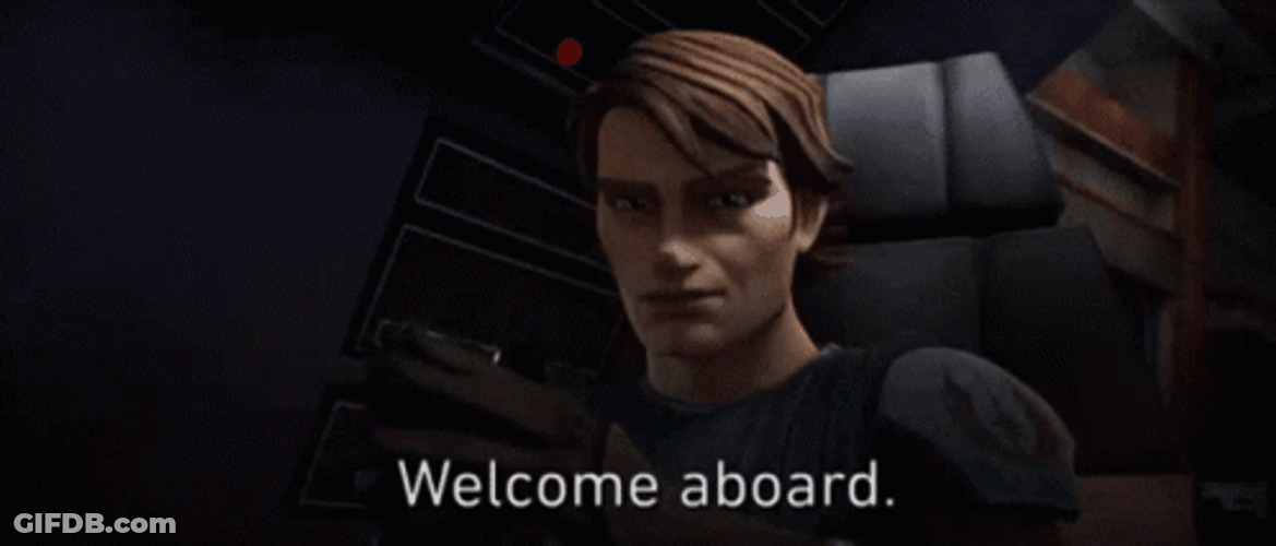 Welcome Aboard Anakin Starwars Animation GIF