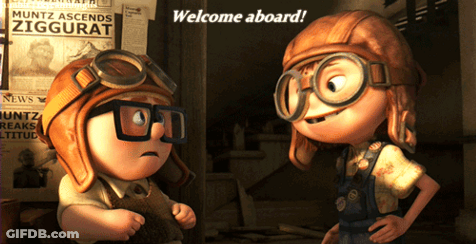Welcome Aboard Disney Up Movie GIF