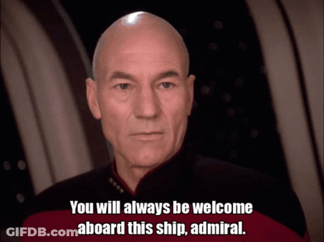 Welcome Aboard Picard Startrek GIF