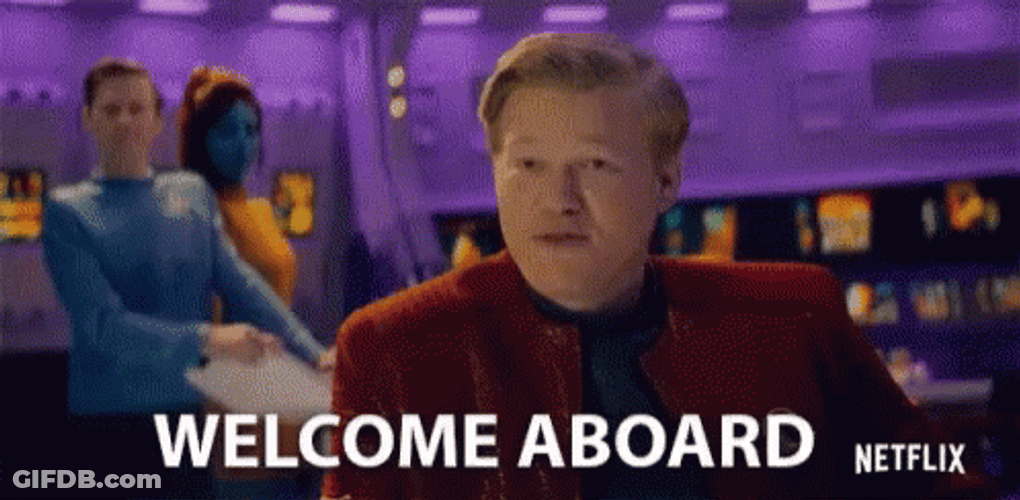 Welcome Aboard The Space Ship GIF