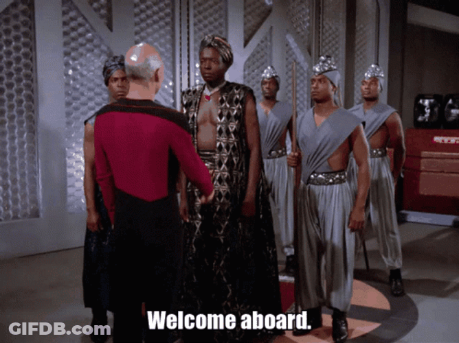Welcome Aboard The Starship Enterprise GIF