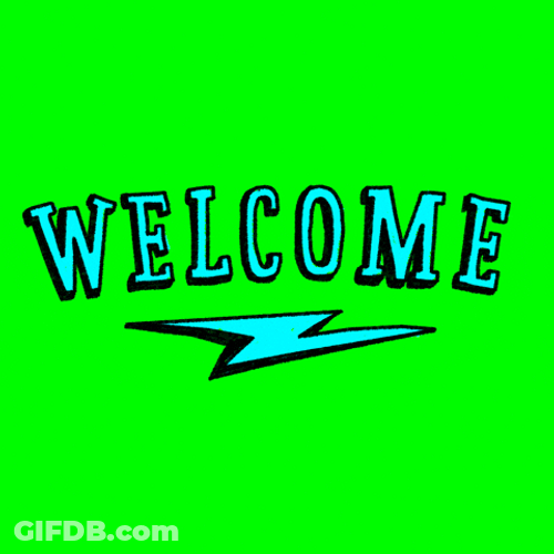 Welcome August Retro Design Welcome GIF