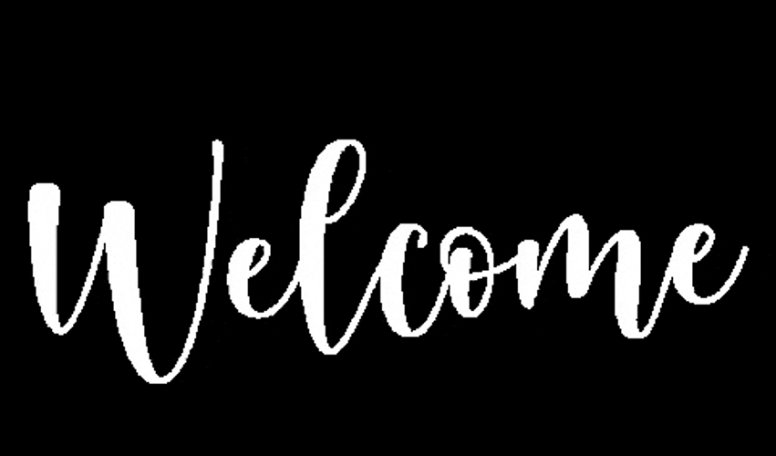 Welcome August White Text And Black Background GIF