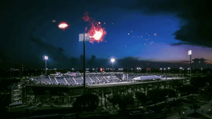 Welcome Back Fireworks GIF
