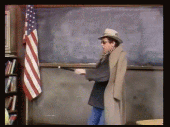 Welcome Back Kotter Approaching Beautiful Lady GIF