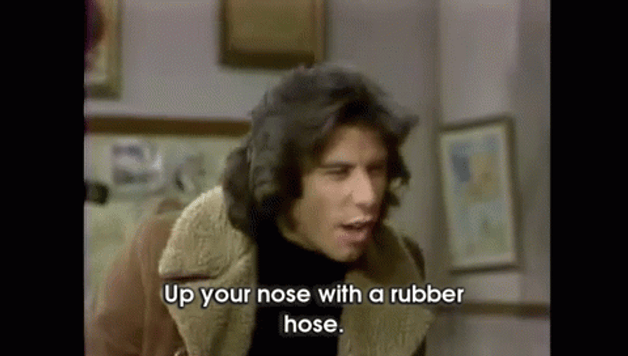 Welcome Back Kotter Nose With Rubber GIF