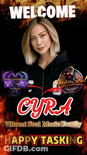 Welcome Cyra Vibrant Soul Music Family Poster GIF