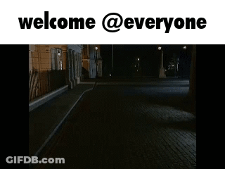 Welcome Everyone Sign With Street Image GIF