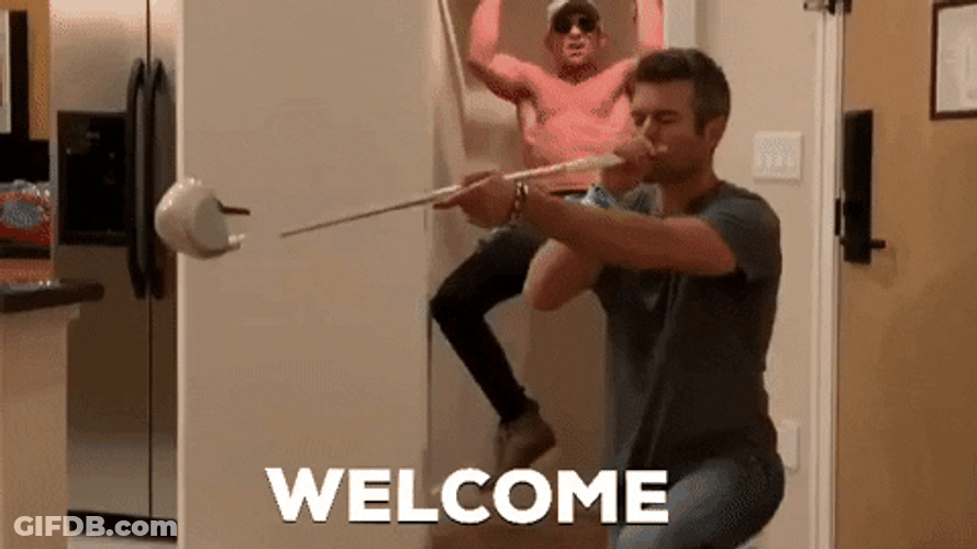 Welcome Home Beer Chug Chaotic Challenge GIF