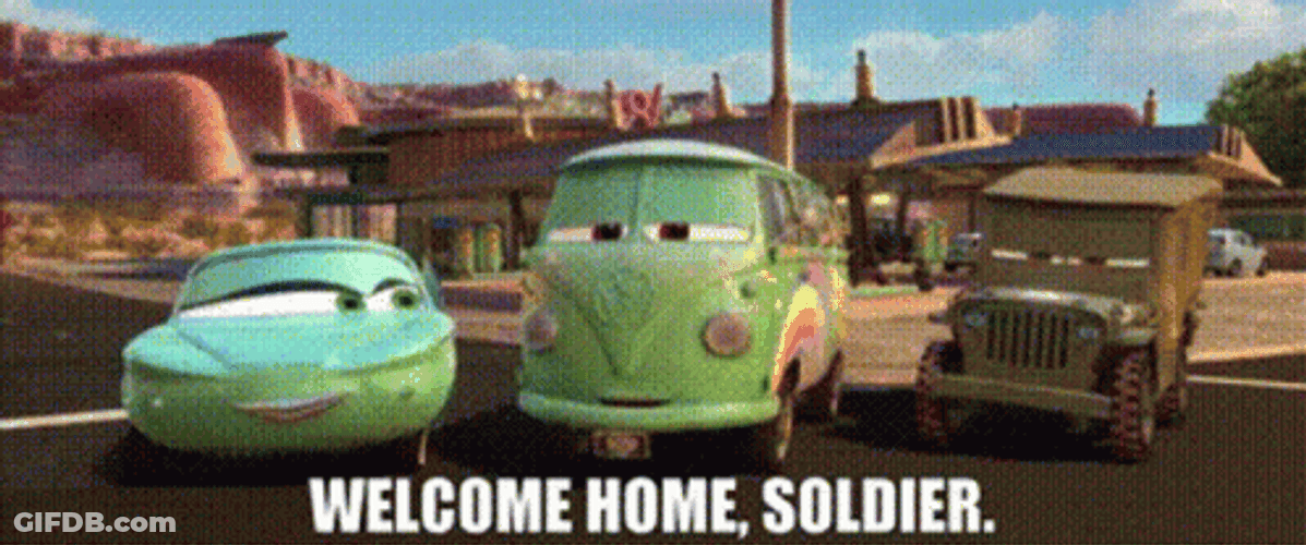 Welcome Home Soldier GIF