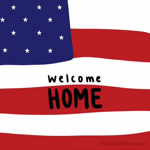 Welcome Home USA GIF