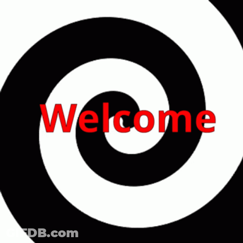 Welcome Spiral Hypnosis Black And White GIF
