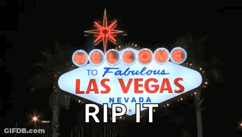 Welcome To Fabulous Las Vegas Sign At Night GIF