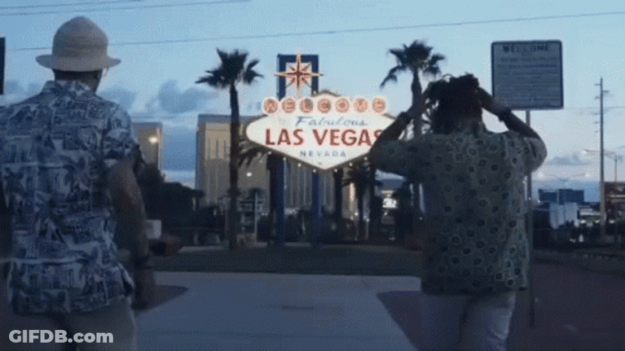 Welcome To Fabulous Las Vegas Sign GIF