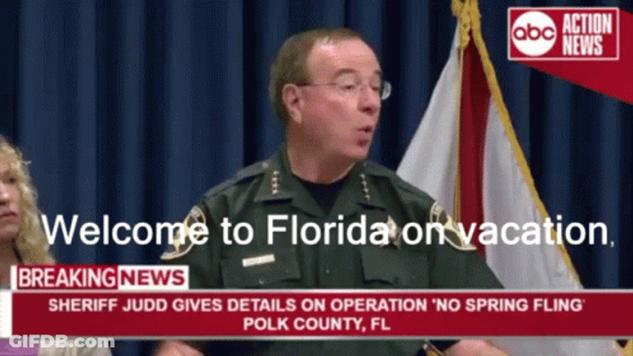 Welcome To Florida On Vacation Probation GIF