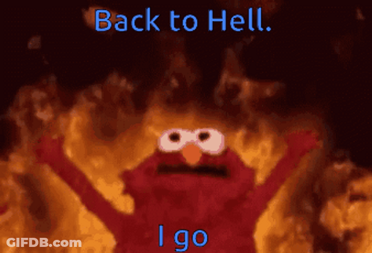 Welcome To Hell Elmo Sesame Street GIF