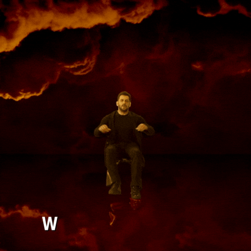 Welcome To Hell Jackie Shroff Fiery Background GIF