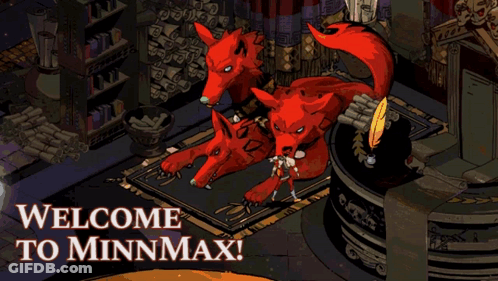 Welcome To Minnmax Poster With Red Fox GIF