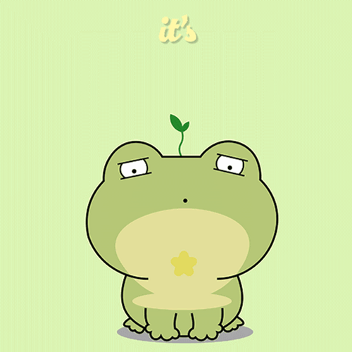Welcome To Monday Again Animated Frog GIF