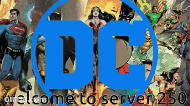 Welcome To Server 250 Sign With Superheroes GIF