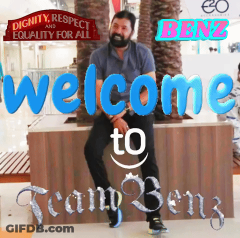 Welcome To Team Benz Sign GIF